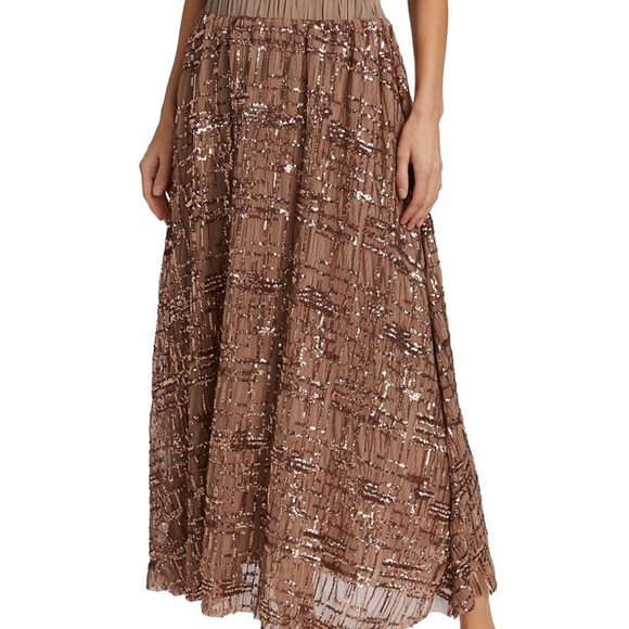 NWT En Saison midi sequin midi skirt - Picture 2 of 8